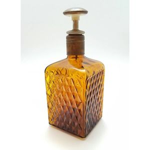 Small AmberWare (Yellow glass) Cognac bottle